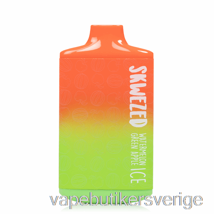 Vape Sverige Skwezed 5k Engångsvattenmelon Grön äppelis